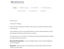 Tablet Screenshot of implantdontics.com